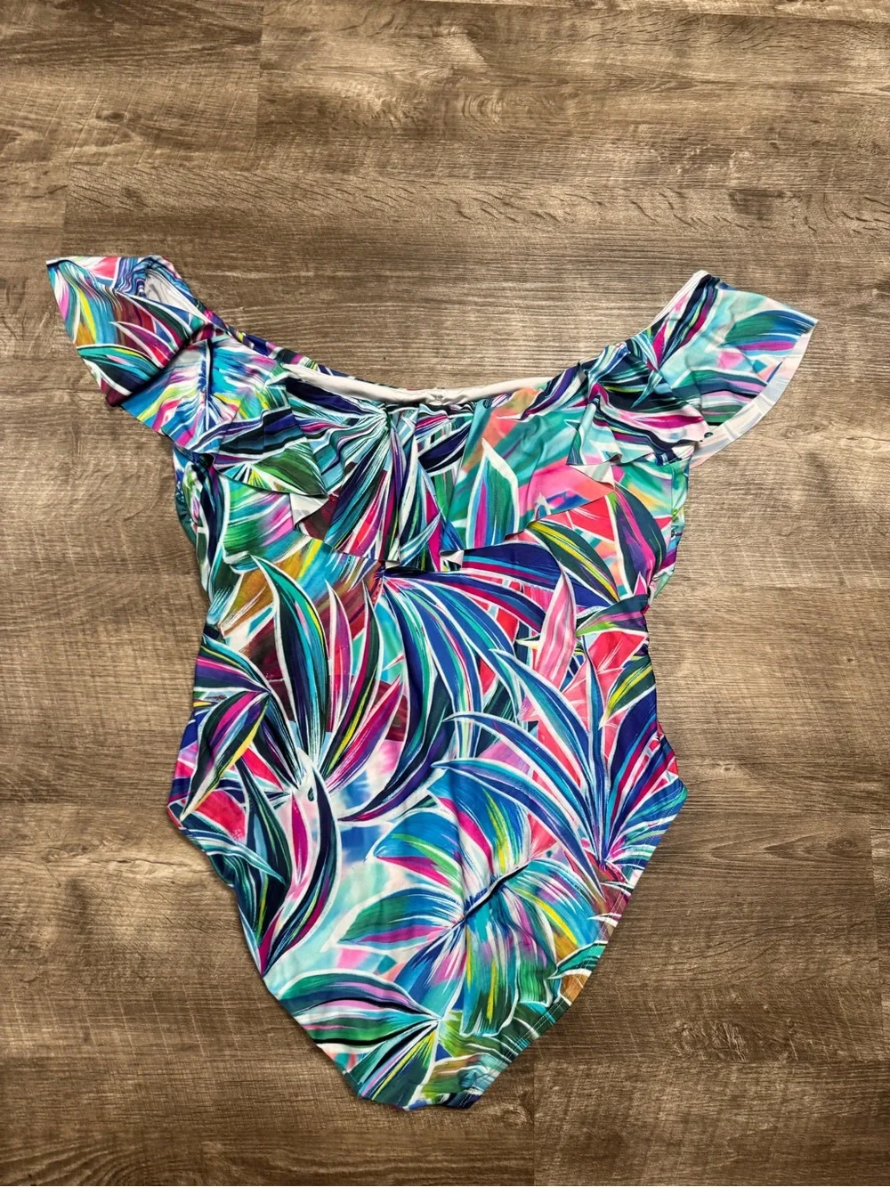 La Blanca Multi-Color One Piece Bathing Suit Size 18w